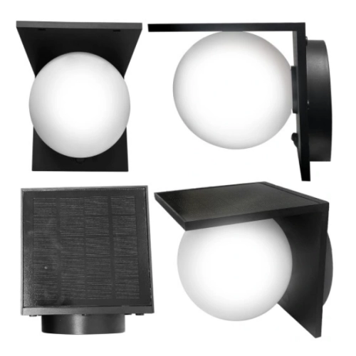 $ KINKIET LED SOLAR 1000lm PIR SPHERE